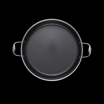 Hybrid Deep Sauté Pan with Lid, 10-QT