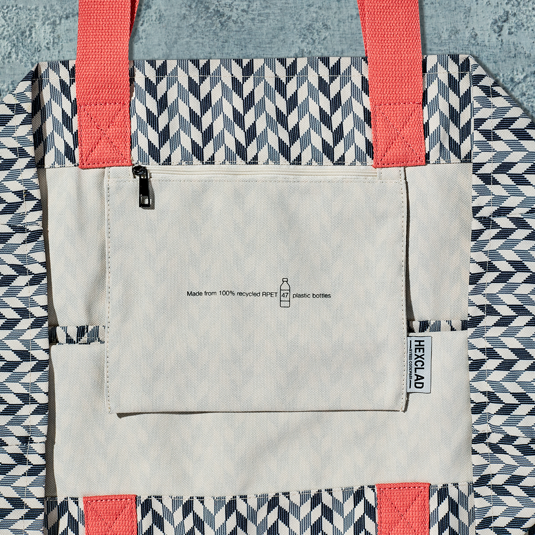 The Everything Everywhere Bag (Chevron-Slate)