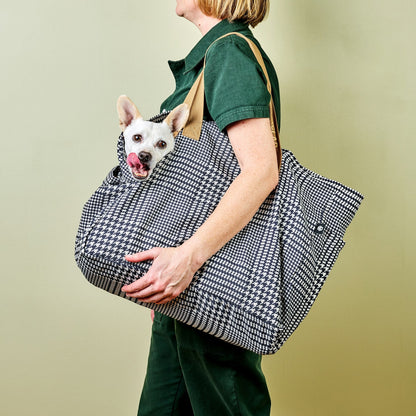 The Everything Everywhere Bag (Houndstooth-Onyx)