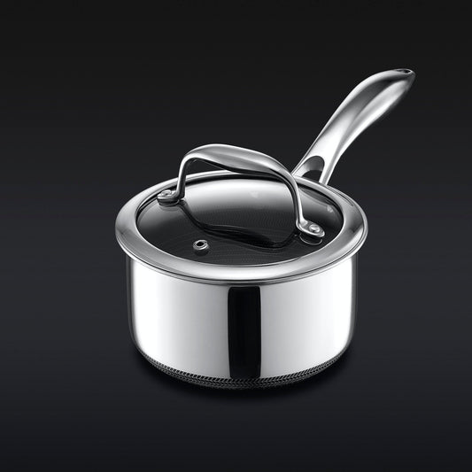 Hybrid Saucepan with Lid, 1-Qt