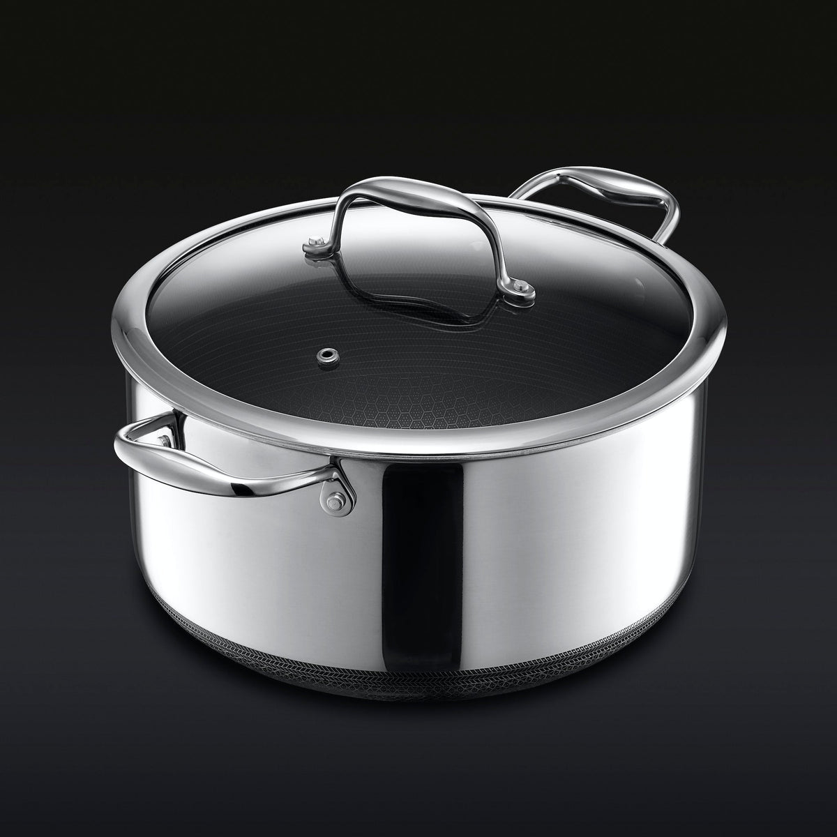 Hybrid Stock Pot With Lid, 8-Qt