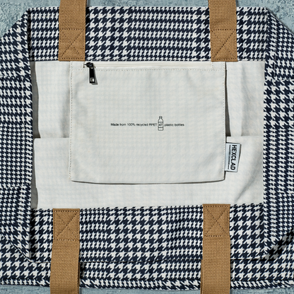 The Everything Everywhere Bag (Houndstooth-Onyx)