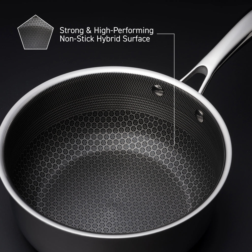 Hybrid Saucepan with Lid, 1-Qt